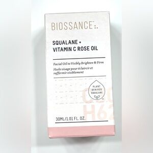 NEW Biossance Squalane + Vitamin C Rose Oil